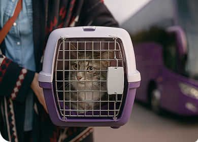 Guia completo: como levar seu pet na viagem de &ocirc;nibus 